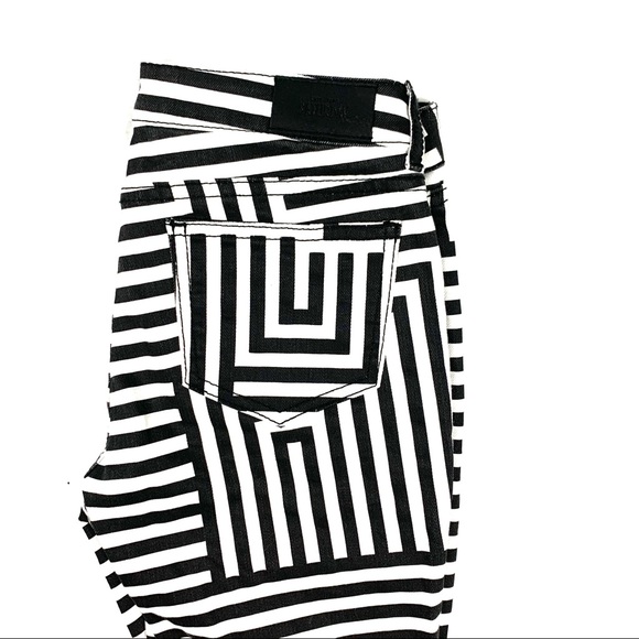 Kate Spade Saturday  White& Black Jeans SZ 25 - Picture 5 of 8